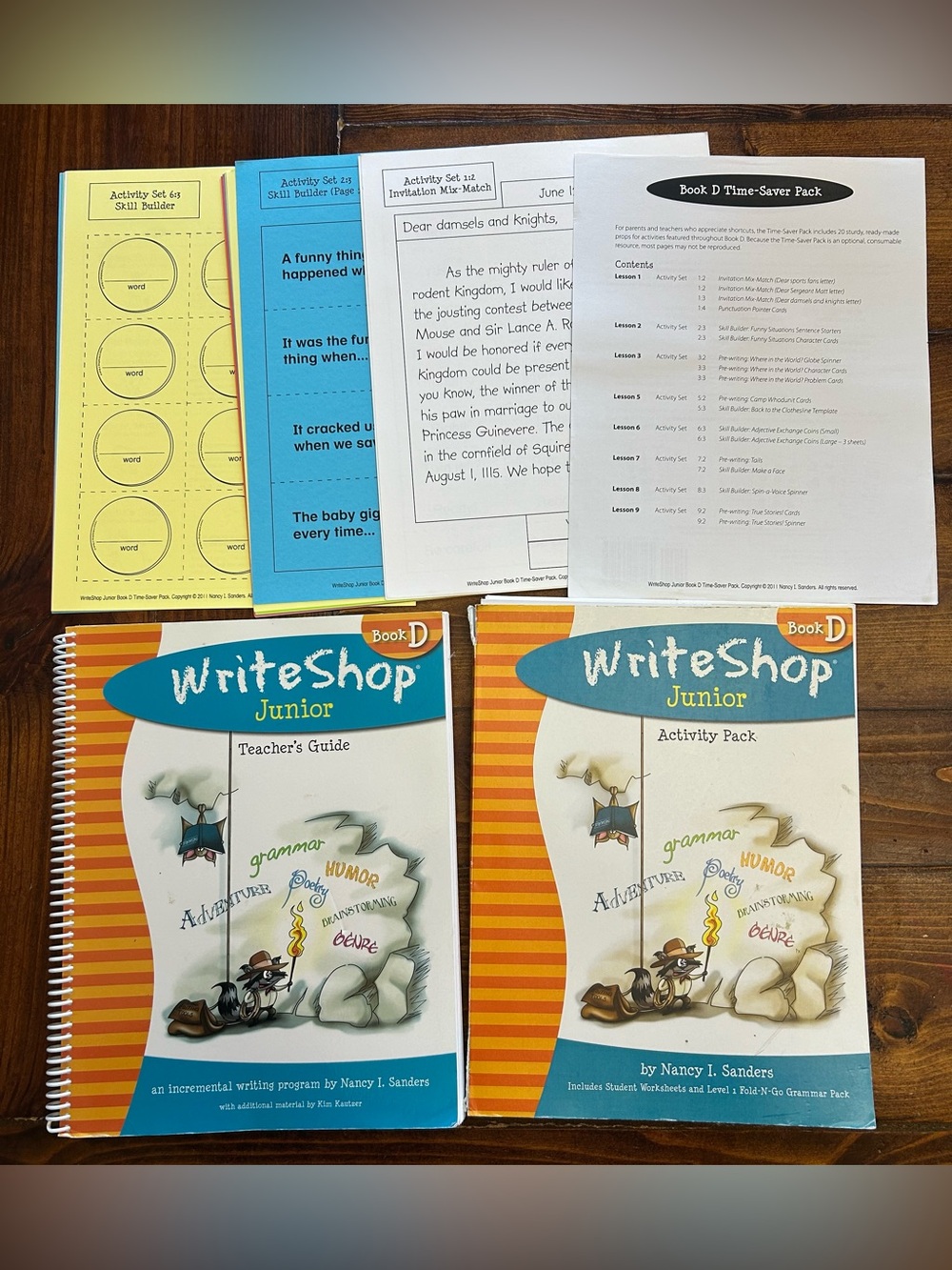 WriteShop Junior Book D Complete Curriculum Set Teacher Guide Activity Pack